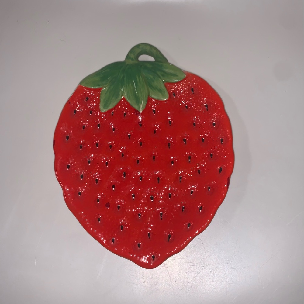 Strawberry Ceramic Made In Italy Plate